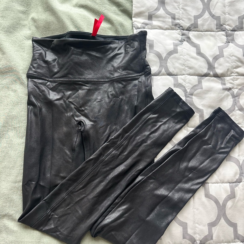 Spanx Black High-Waisted Leggings
